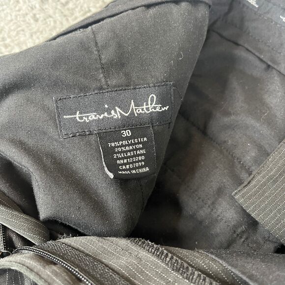 Travis Mathew Pants Men 30 x 27 Gray Stripe Golf Performance Stretch Chino - Picture 6 of 13